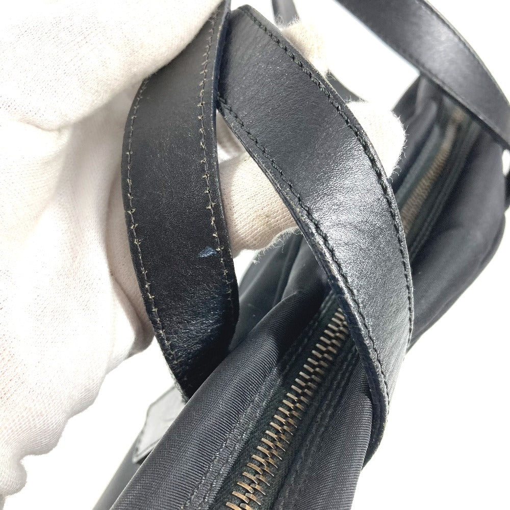 FENDI Vintage FF Logo Bag Handbag Handbag Nylon Unisex Black