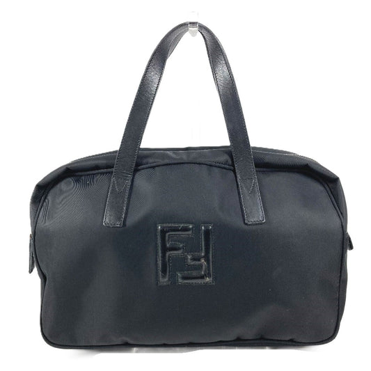 FENDI ヴィンテージ FFロゴ カバン ハンドバッグ バッグ ハンドバッグ ナイロン ユニセックス ブラック