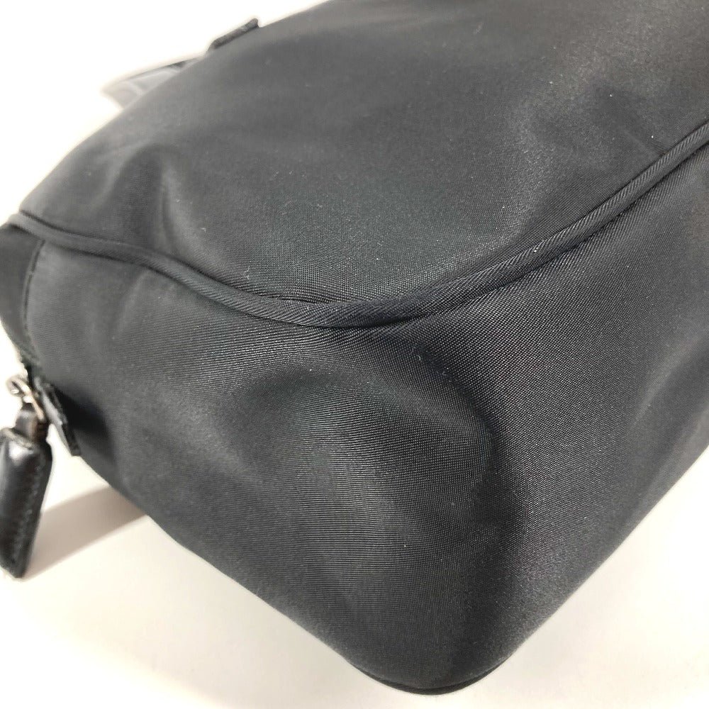FENDI Vintage FF Logo Bag Handbag Handbag Nylon Unisex Black