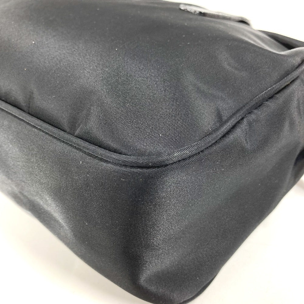 FENDI Vintage FF Logo Bag Handbag Handbag Nylon Unisex Black