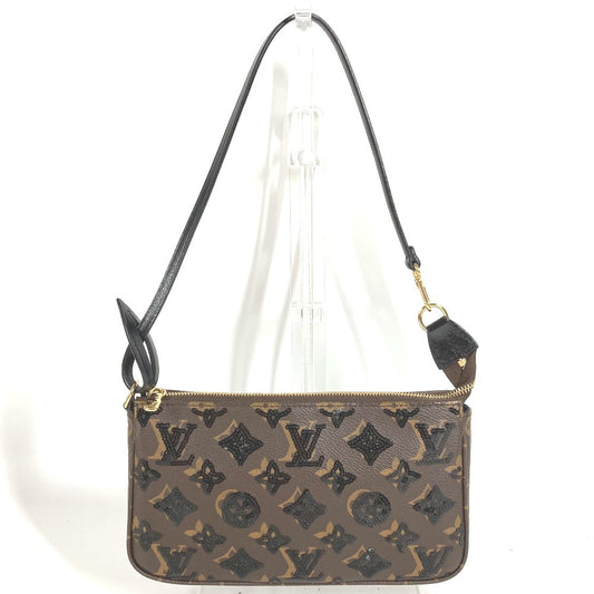 LOUIS VUITTON M26473 モノグラムスパンコール ポシェットアクセソワール カバン アクセサリーポーチ 肩掛け ショルダーバッグ モノグラムキャンバス レディース ブラウン