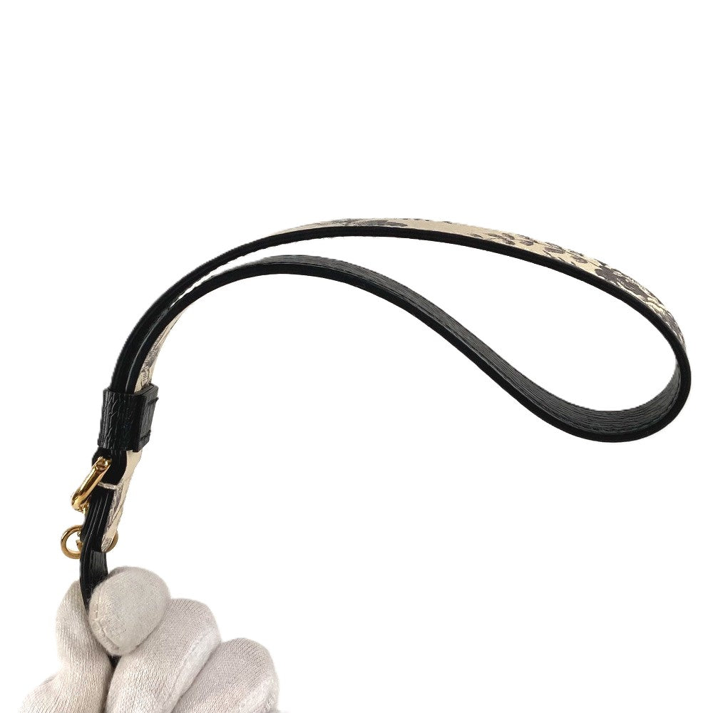 GUCCI 692955 ハーバリウム エクストラ スモール ペット リード ペット 犬 ドッグ DOG リード レザー ユニセックス ブラック