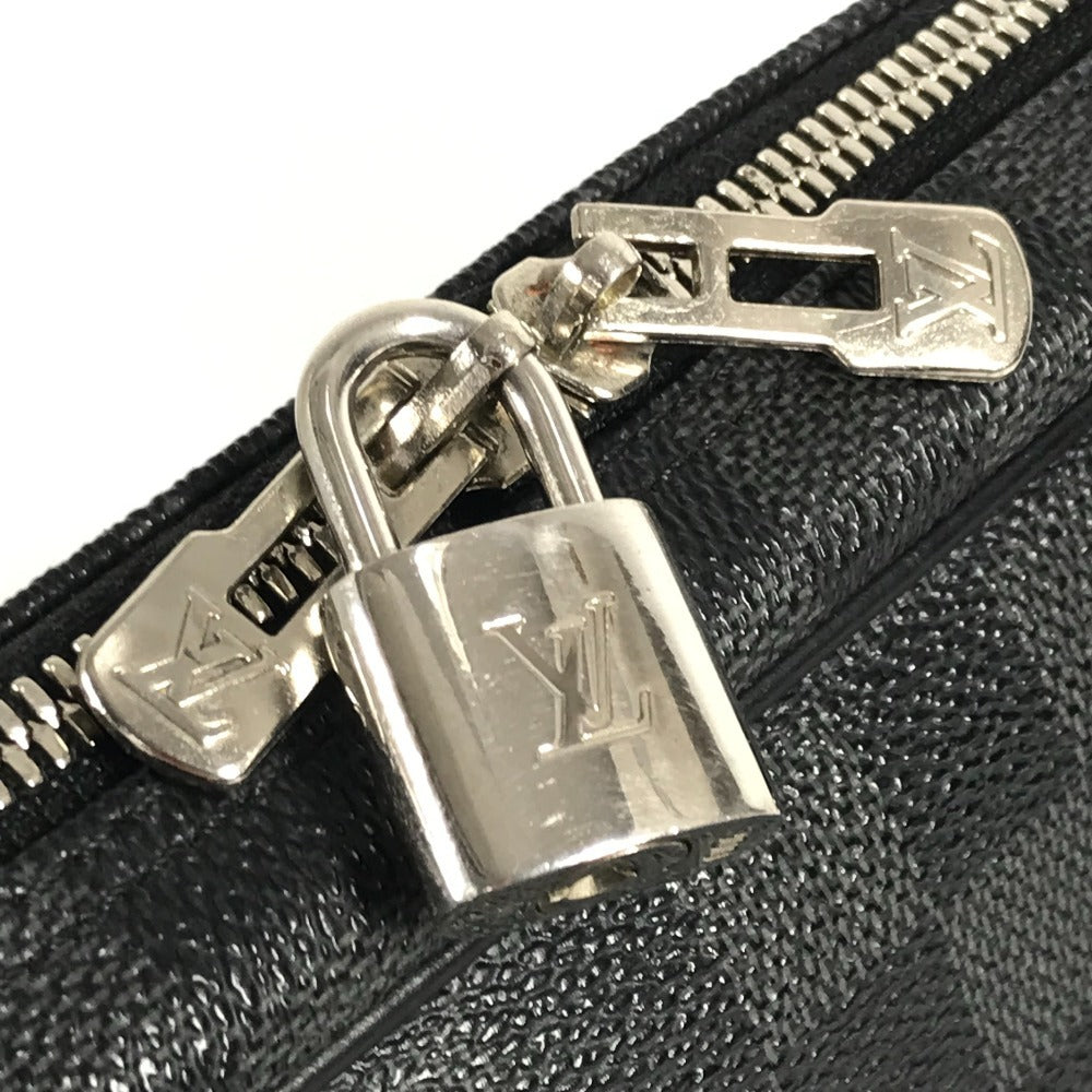 LOUIS VUITTON N41125 Damier Graphite Porte-Document Voyage PDV Handbag, Tote Bag, Business Bag, Damier Graphite Canvas, Men's, Black