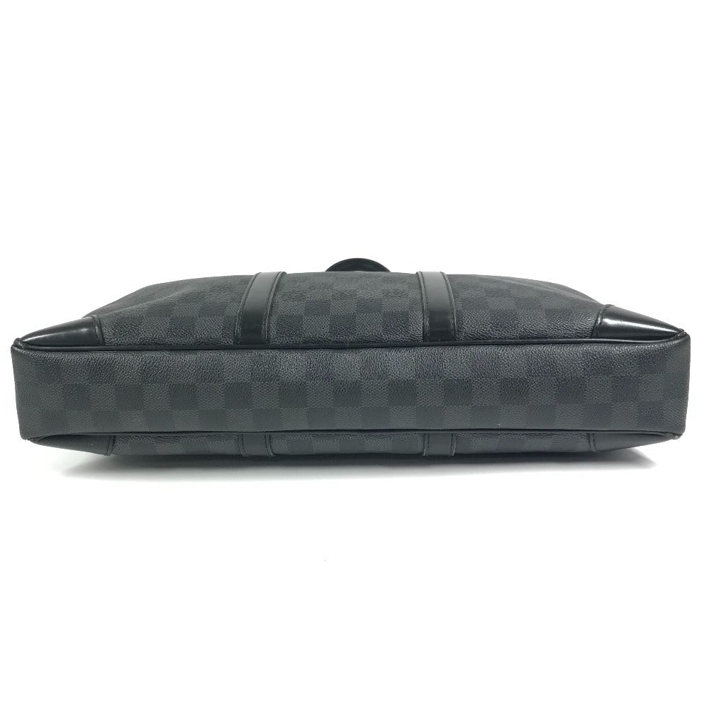 LOUIS VUITTON N41125 Damier Graphite Porte-Document Voyage PDV Handbag, Tote Bag, Business Bag, Damier Graphite Canvas, Men's, Black