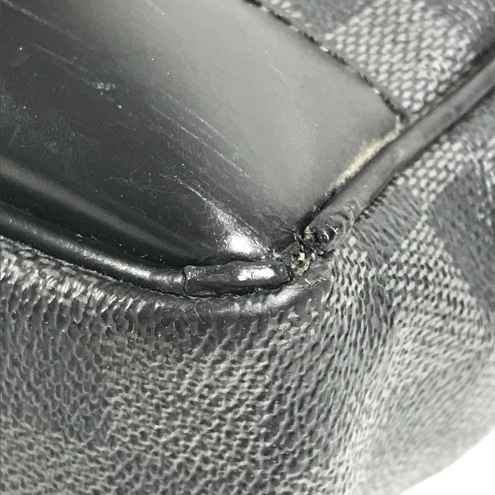 LOUIS VUITTON N41125 Damier Graphite Porte-Document Voyage PDV Handbag, Tote Bag, Business Bag, Damier Graphite Canvas, Men's, Black