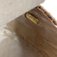 FENDI Vintage Basket Bag Handbag Crocodile Embossed Leather Women's Beige