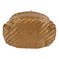 FENDI Vintage Basket Bag Handbag Crocodile Embossed Leather Women's Beige