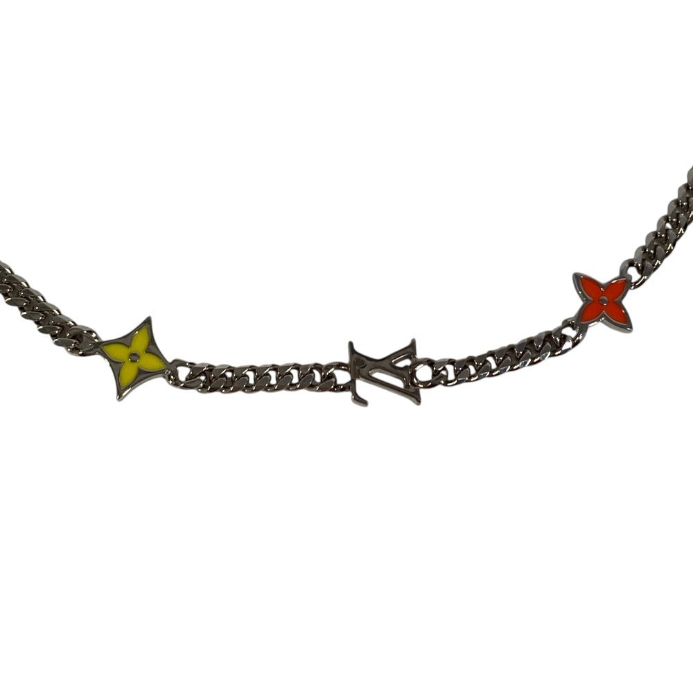 LOUIS VUITTON M01951 ネックレス モノグラム ロウ ロングネックレス チェーン アクセサリー ネックレス メタル メンズ シルバー