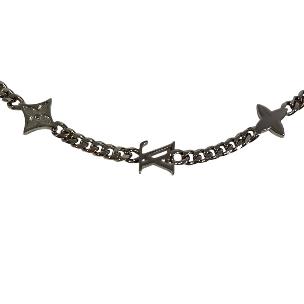 LOUIS VUITTON M01951 ネックレス モノグラム ロウ ロングネックレス チェーン アクセサリー ネックレス メタル メンズ シルバー