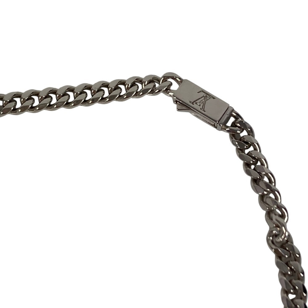 LOUIS VUITTON M01951 ネックレス モノグラム ロウ ロングネックレス チェーン アクセサリー ネックレス メタル メンズ シルバー