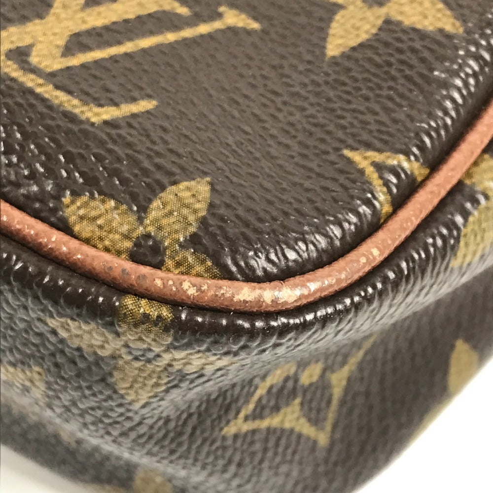 LOUIS VUITTON M40264 モノグラム コムデギャルソン COMME des GARCONS プチマルソー 斜め掛け カバン ポシェット ショルダーバッグ モノグラムキャンバス ユニセックス ブラウン