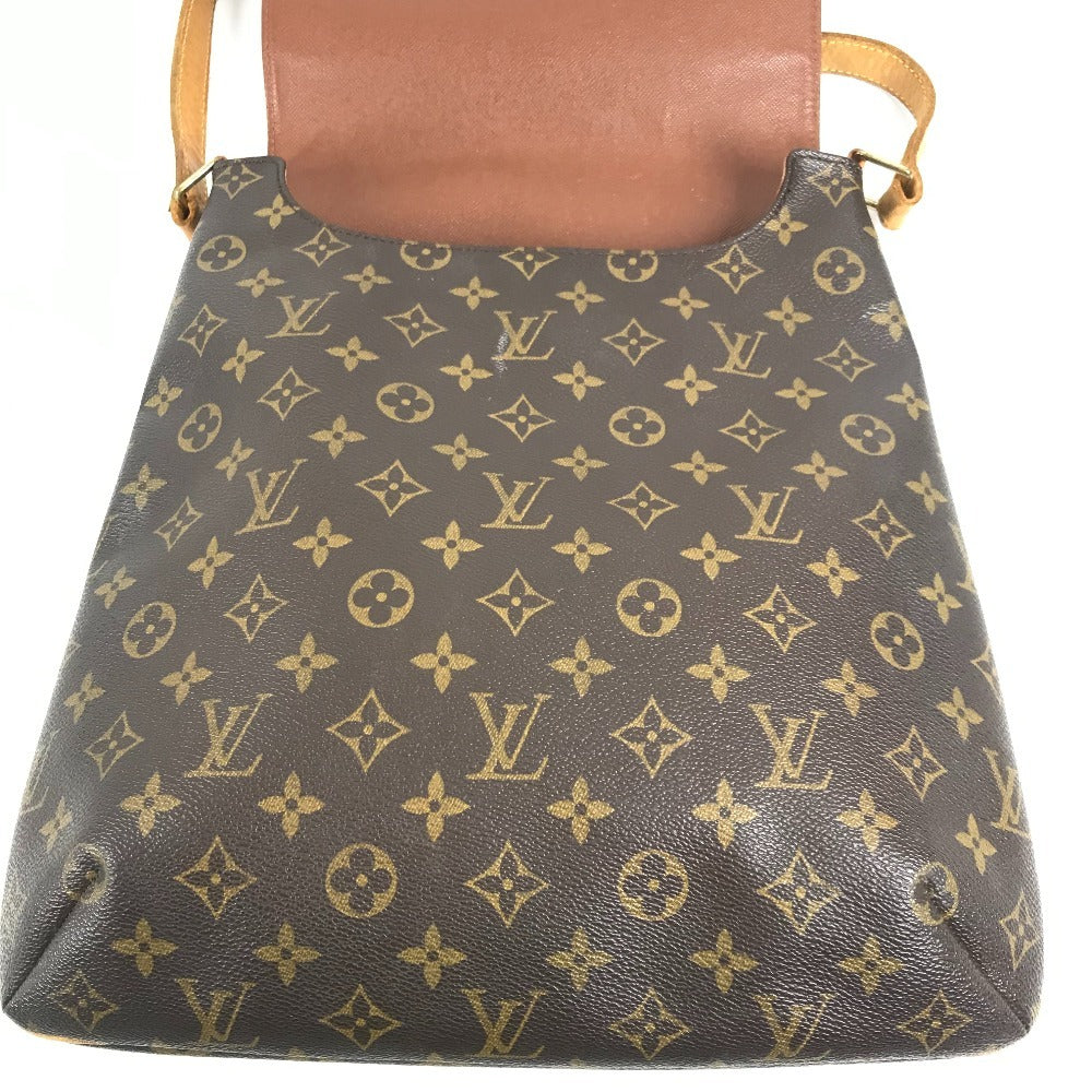 LOUIS VUITTON M51256 Monogram Musette Flap Shoulder Bag in Monogram Canvas, Brown, Unisex