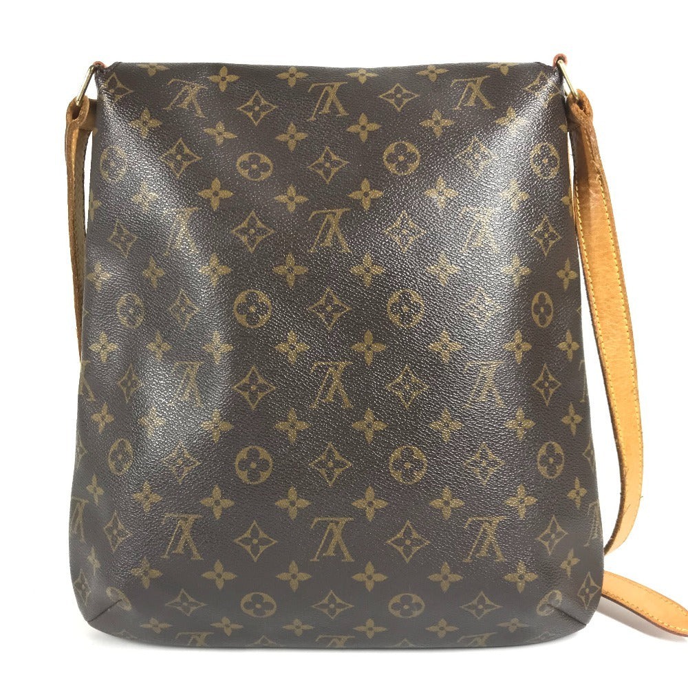 LOUIS VUITTON M51256 Monogram Musette Flap Shoulder Bag in Monogram Canvas, Brown, Unisex
