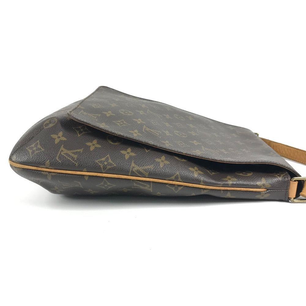 LOUIS VUITTON M51256 Monogram Musette Flap Shoulder Bag in Monogram Canvas, Brown, Unisex