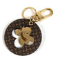 LOUIS VUITTON M00815 Monogram Porte Cles Puzzle Flower Bag Charm Key Holder Monogram Canvas Unisex Brown