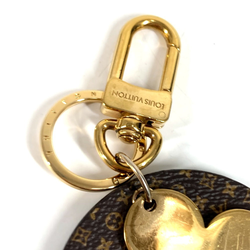 LOUIS VUITTON M00815 Monogram Porte Cles Puzzle Flower Bag Charm Key Holder Monogram Canvas Unisex Brown