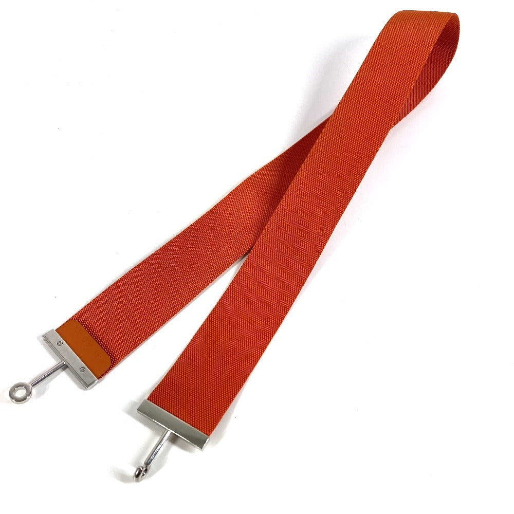HERMES ロゴ H アクセサリー ベルト キャンバス ユニセックス オレンジ