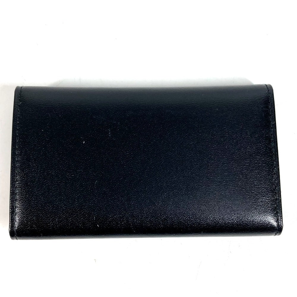 CARTIER Pasha Logo 6-Key Holder 6P Key Case Leather Unisex Black