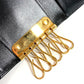 CARTIER Pasha Logo 6-Key Holder 6P Key Case Leather Unisex Black