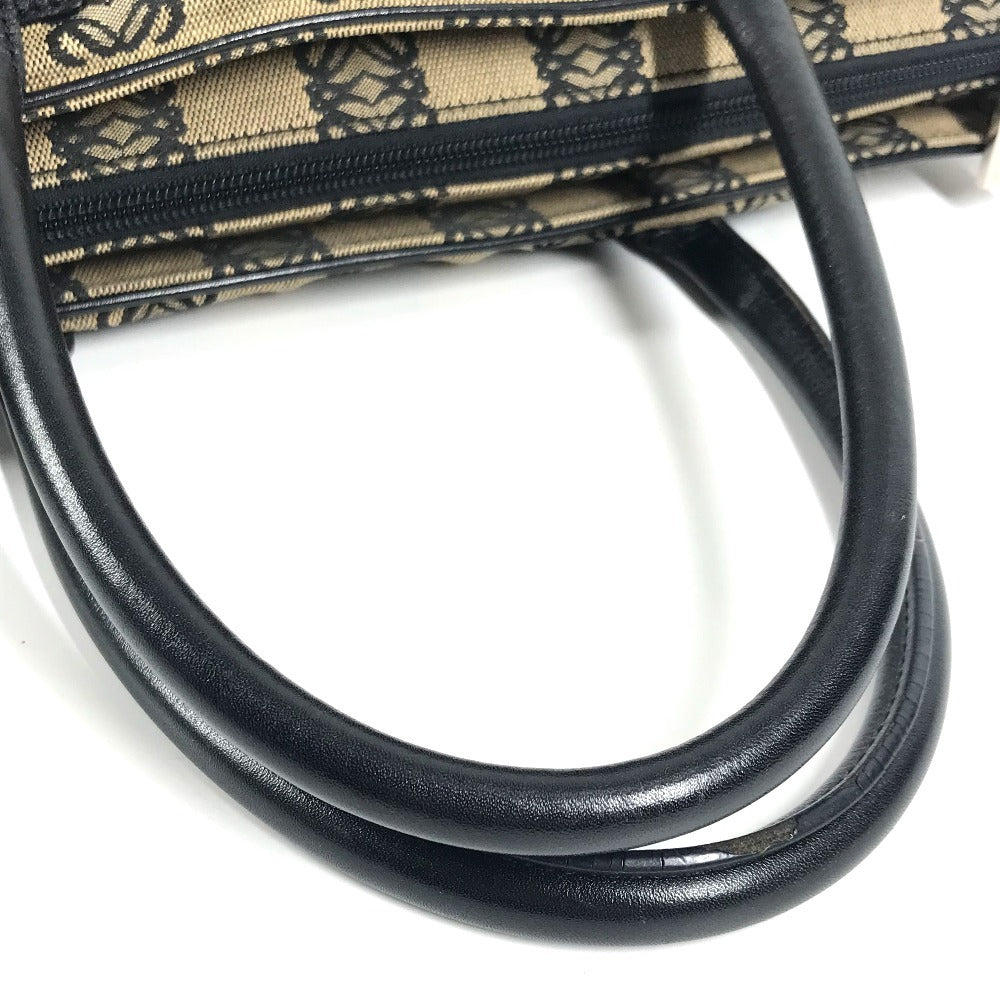 LOEWE アナグラム ロゴ ハンドバッグ カバン トートバッグ ビジネスバッグ レザー/キャンバス ユニセックス ブラック