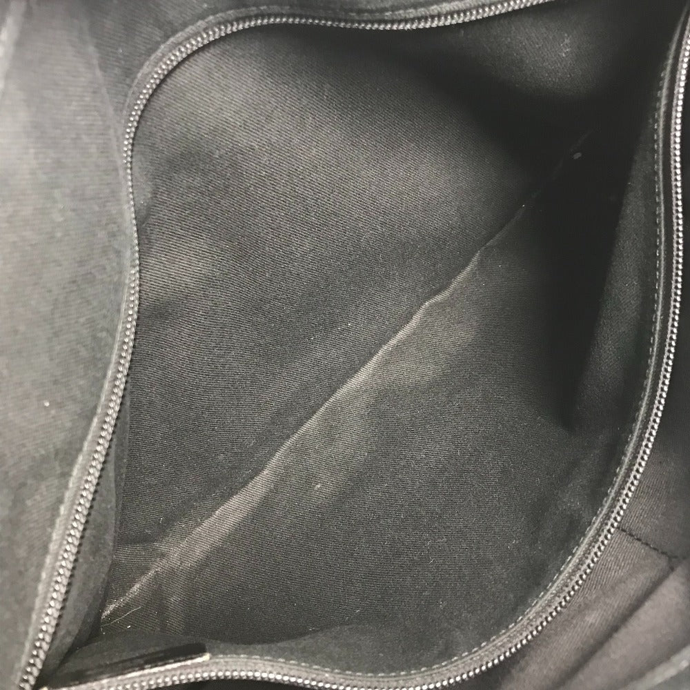 LOEWE アナグラム ロゴ ハンドバッグ カバン トートバッグ ビジネスバッグ レザー/キャンバス ユニセックス ブラック