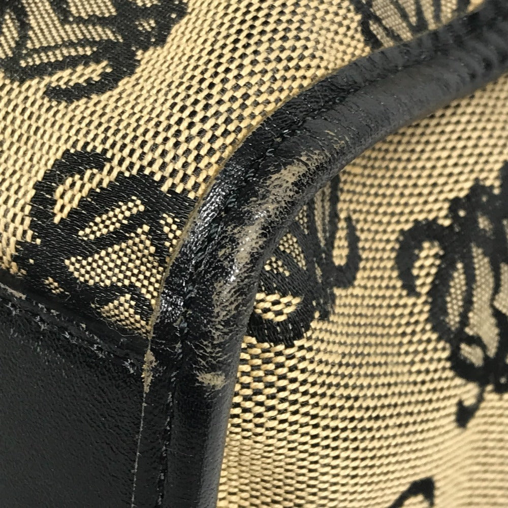 LOEWE アナグラム ロゴ ハンドバッグ カバン トートバッグ ビジネスバッグ レザー/キャンバス ユニセックス ブラック