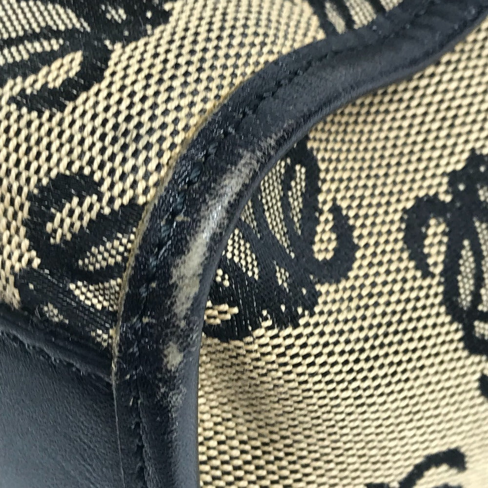 LOEWE アナグラム ロゴ ハンドバッグ カバン トートバッグ ビジネスバッグ レザー/キャンバス ユニセックス ブラック