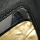VERSACE ヴィンテージ レオパード 豹柄 ヒョウ カバン バニティ型 ポーチ ミラー付き 鏡 ハンドバッグ PVC/レザー レディース イエロー