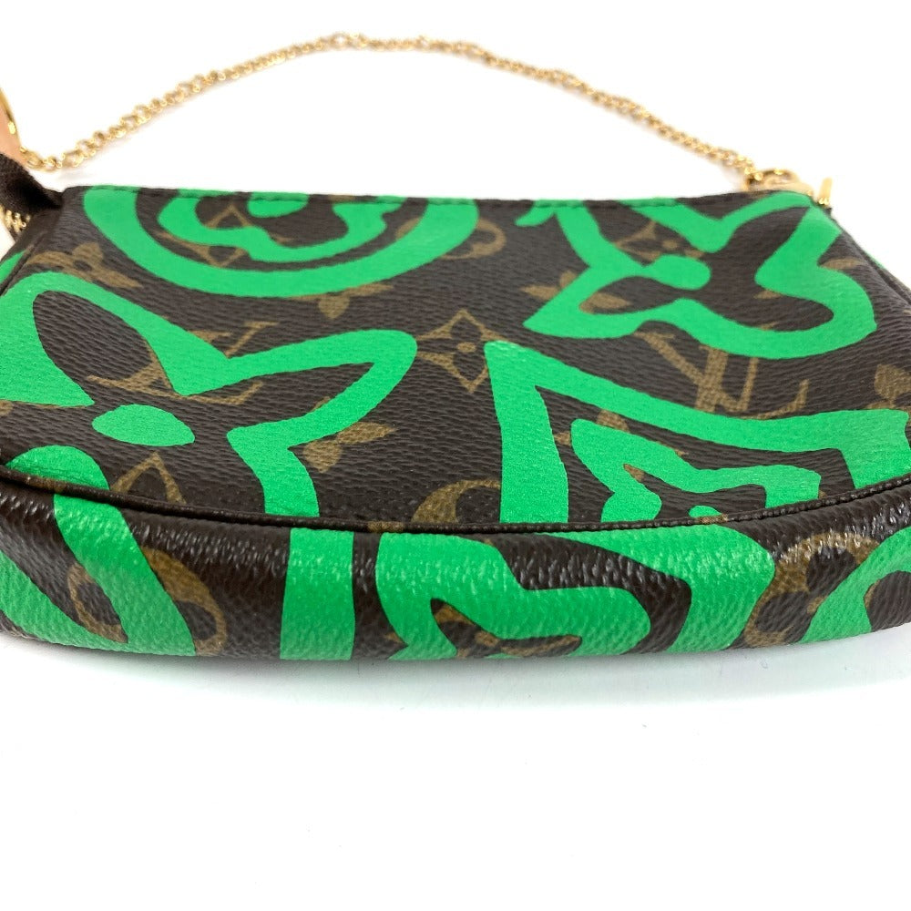 LOUIS VUITTON M67706 Monogram Hawaii Limited Mini Pochette Accessoires Handbag Bag Chain Pouch Accessory Pouch Monogram Canvas Unisex Brown