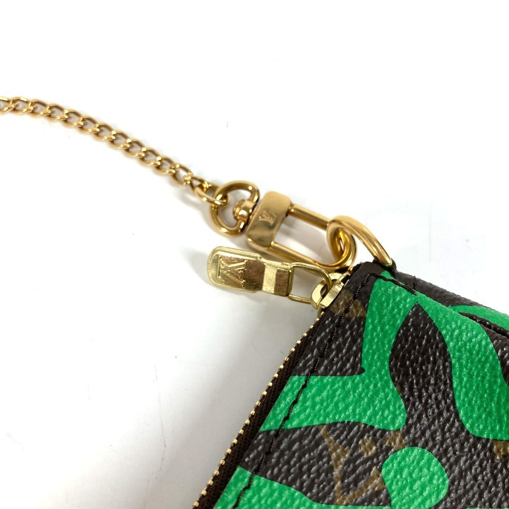 LOUIS VUITTON M67706 Monogram Hawaii Limited Mini Pochette Accessoires Handbag Bag Chain Pouch Accessory Pouch Monogram Canvas Unisex Brown