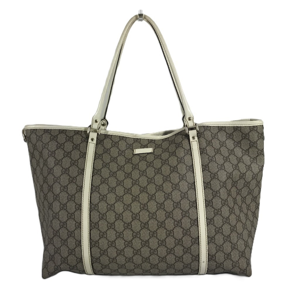 GUCCI 197954 GG Supreme Logo GG Bag Tote Bag Shoulder Bag GG Supreme Canvas Unisex Beige