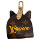 LOUIS VUITTON GI1260 モノグラム 柴犬 ドッグ バッグ ホルダー シバ ペット 犬 バッグチャーム キーホルダー モノグラムキャンバス ユニセックス ブラウン