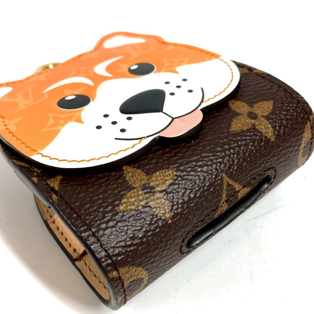 LOUIS VUITTON GI1260 モノグラム 柴犬 ドッグ バッグ ホルダー シバ ペット 犬 バッグチャーム キーホルダー モノグラムキャンバス ユニセックス ブラウン
