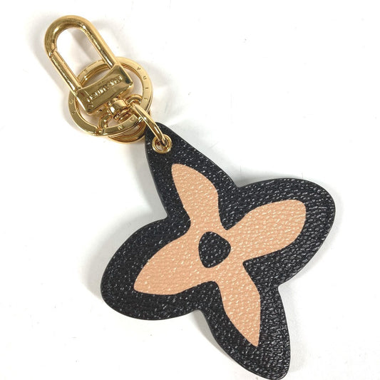 LOUIS VUITTON M00424 モノグラム ポルト クレ イリュストレ ワイルド アット ハート キーホルダー レオパード ヒョウ 豹 バッグチャーム レザー ユニセックス ベージュ