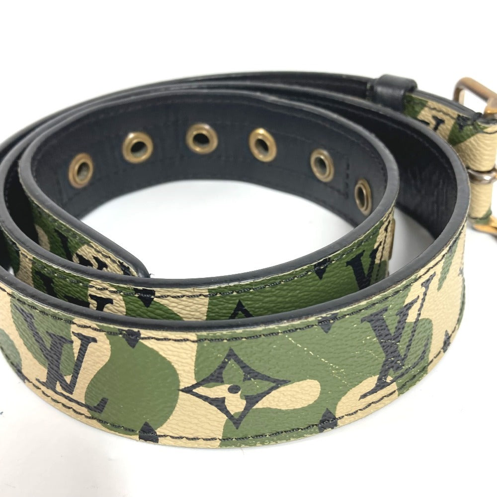 LOUIS VUITTON M9646U 村上隆 TM サンチュール モノグラモフラージュ カモフラ 迷彩 ベルト モノグラモフラージュキャンバス メンズ カーキ