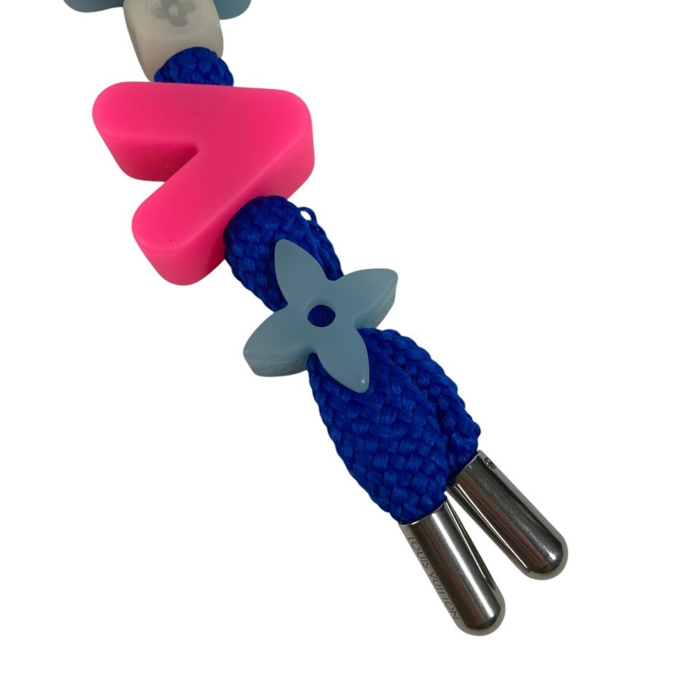 LOUIS VUITTON MP3458 ダイス サイコロ LV プレイ キーホルダー バッグチャーム レジン ユニセックス ブルー