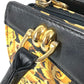 VERSACE ヴィンテージ レオパード 豹 ヒョウ カバン トートバッグ ハンドバッグ PVC/レザー レディース イエロー