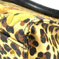 VERSACE ヴィンテージ レオパード 豹 ヒョウ カバン トートバッグ ハンドバッグ PVC/レザー レディース イエロー