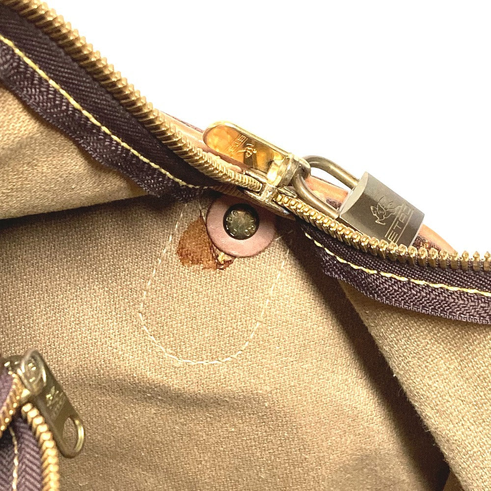 ETRO ペイズリー柄 ロゴ ハンドバッグ トラベルバッグ 旅行バッグ ボストンバッグ PVC/レザー ユニセックス ブラウン
