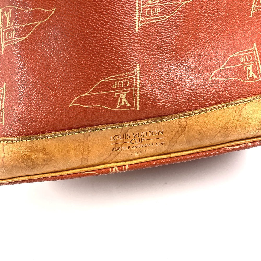LOUIS VUITTON M80026 Louis Vuitton Cup 95 LVCUP Saint Tropez Shoulder Bag, Leather/Canvas, Unisex, Abogany Orange