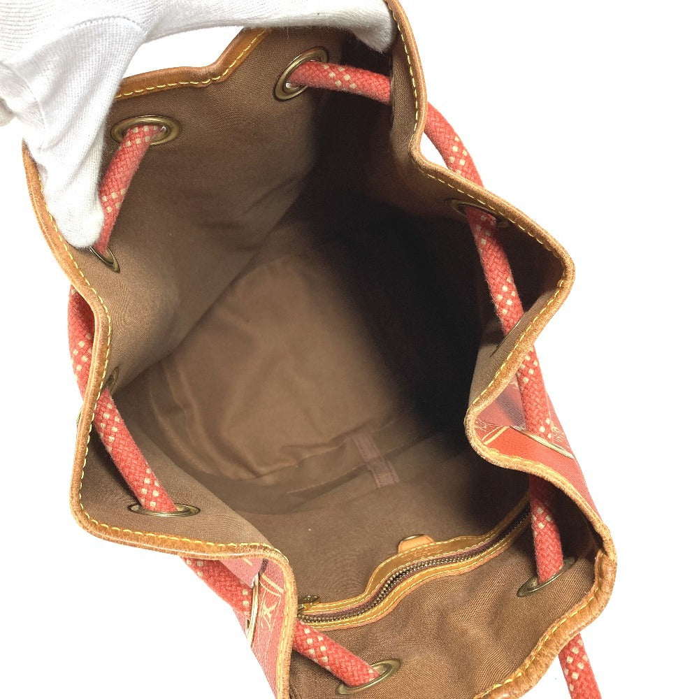 LOUIS VUITTON M80026 Louis Vuitton Cup 95 LVCUP Saint Tropez Shoulder Bag, Leather/Canvas, Unisex, Abogany Orange