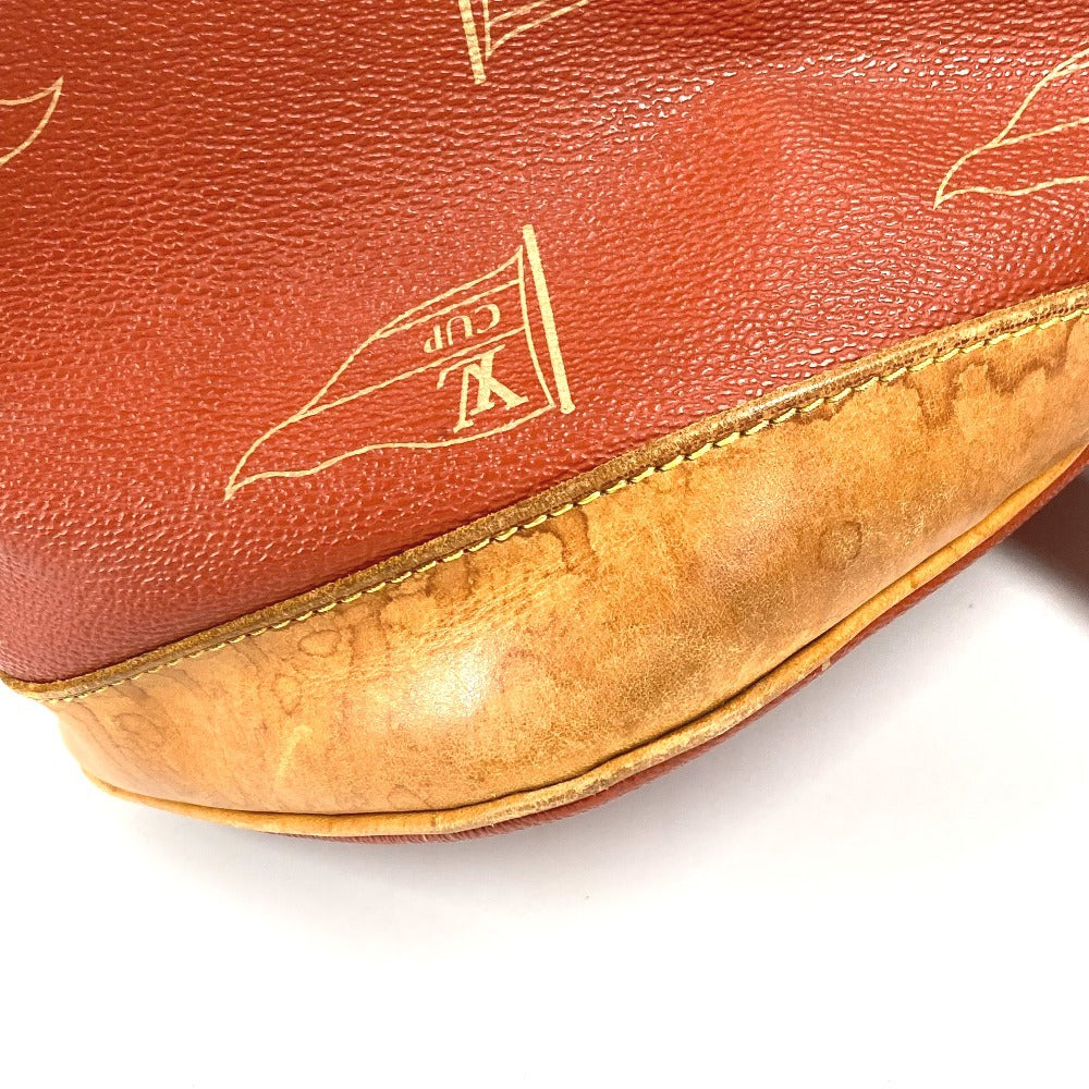 LOUIS VUITTON M80026 Louis Vuitton Cup 95 LVCUP Saint Tropez Shoulder Bag, Leather/Canvas, Unisex, Abogany Orange