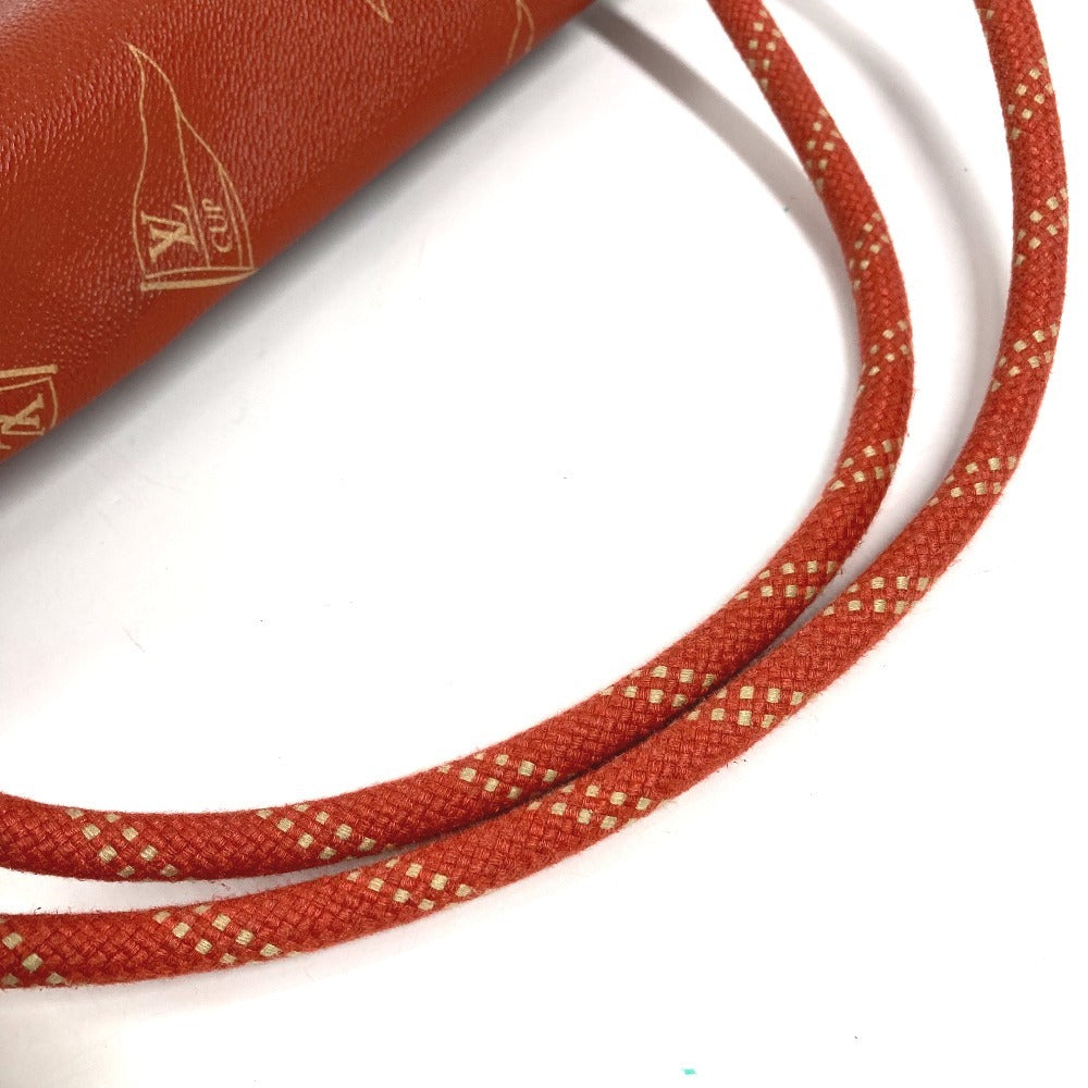 LOUIS VUITTON M80026 Louis Vuitton Cup 95 LVCUP Saint Tropez Shoulder Bag, Leather/Canvas, Unisex, Abogany Orange