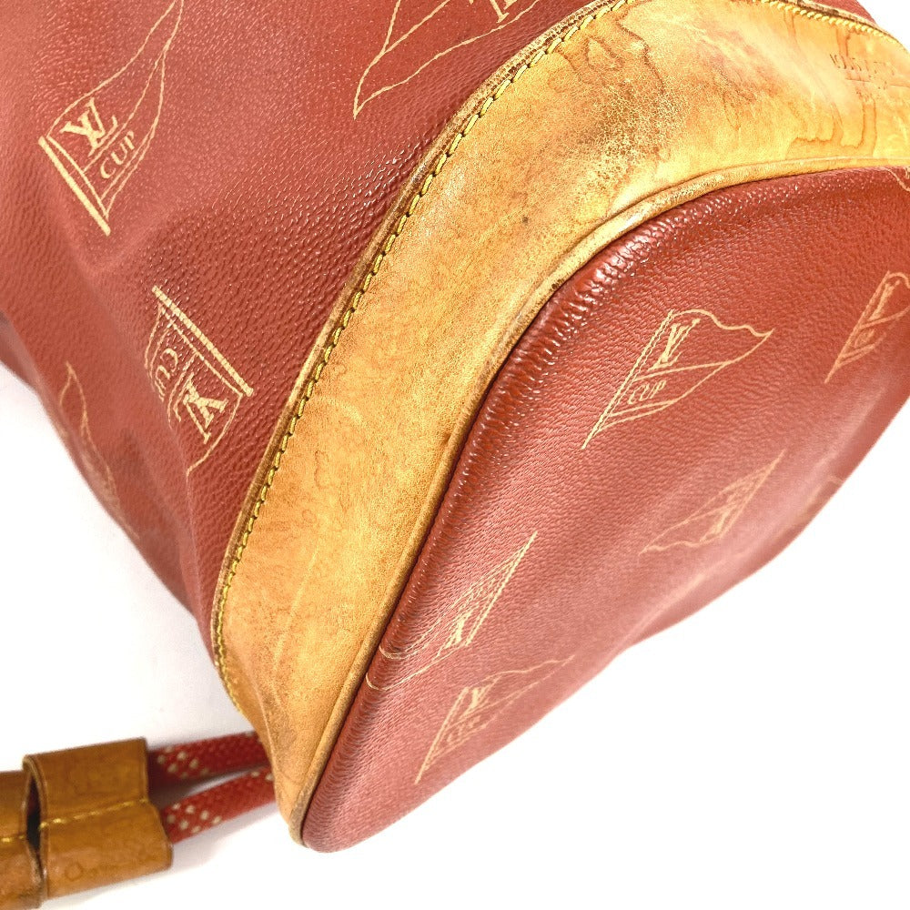 LOUIS VUITTON M80026 Louis Vuitton Cup 95 LVCUP Saint Tropez Shoulder Bag, Leather/Canvas, Unisex, Abogany Orange