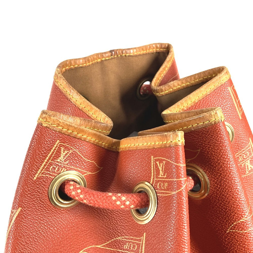 LOUIS VUITTON M80026 Louis Vuitton Cup 95 LVCUP Saint Tropez Shoulder Bag, Leather/Canvas, Unisex, Abogany Orange