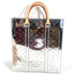 LOUIS VUITTON M45884 モノグラム LVミラー サックプラ サック プラ トートバッグ カバン 2WAYバッグ ショルダーバッグ 縦型 ハンドバッグ レザー ユニセックス シルバー