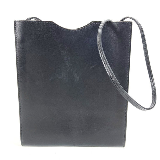 HERMES オニメトゥ カバン バッグ 斜め掛け ポシェット ショルダーバッグ ボックスカーフ ユニセックス ブラック