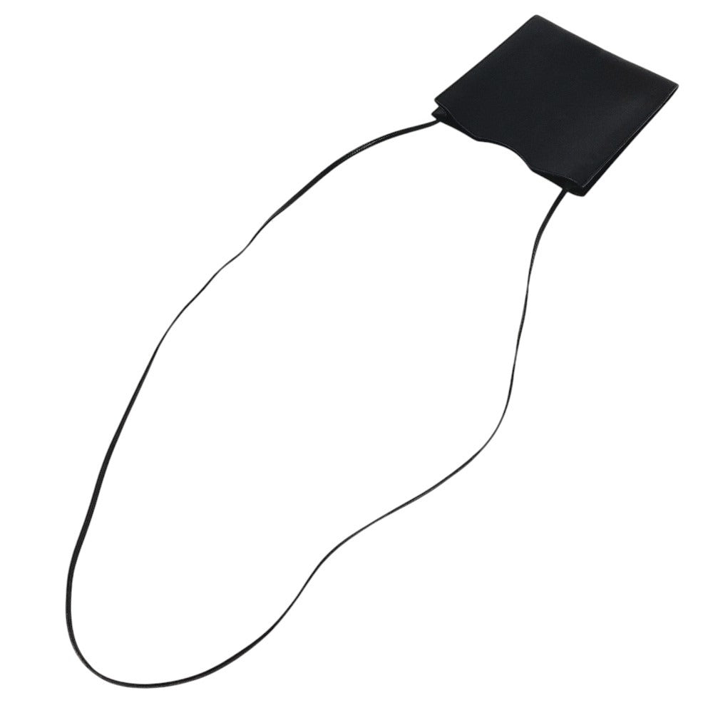 HERMES Onimaitou Bag Crossbody Pochette Shoulder Bag Box Calf Unisex Black