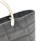 CHANEL Metal Handle Chocolate Bar Bag Tote Bag Handbag Nylon Women's Grey