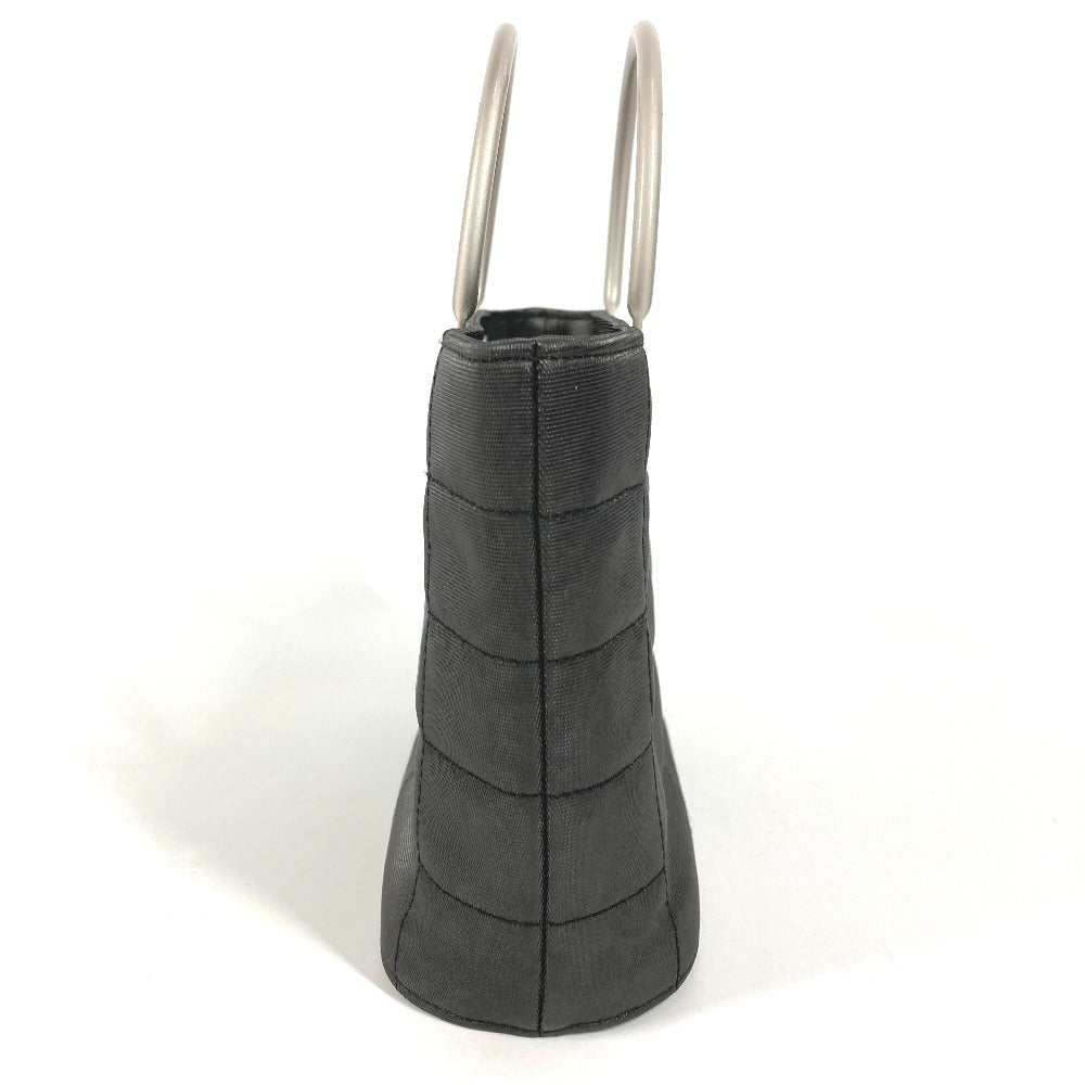 CHANEL Metal Handle Chocolate Bar Bag Tote Bag Handbag Nylon Women's Grey